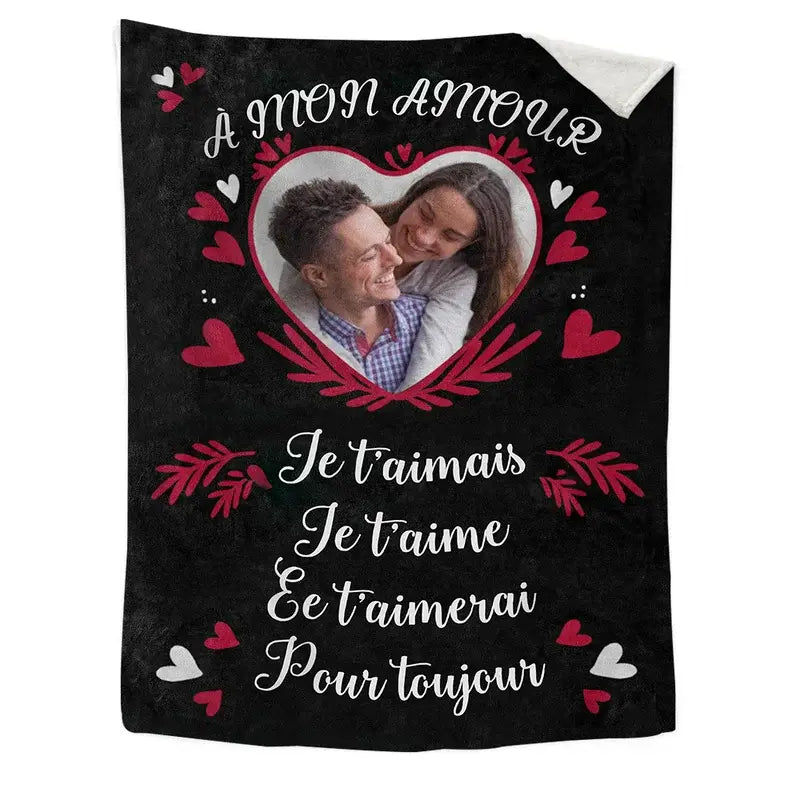 Personalised Photo Blanket | Personalised Valentine's Day Gift | Personalised Gift for Couples