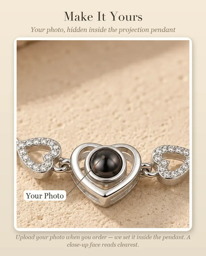 Personalised Photo Projection Bracelet - personalisation guide: photo upload