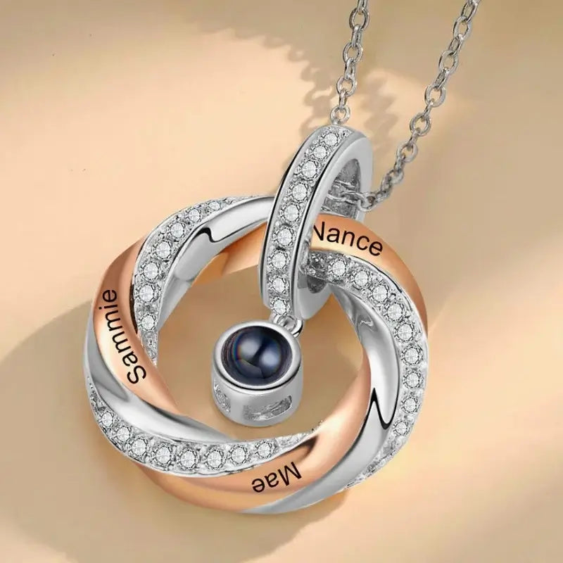 Personalised projection necklace deals