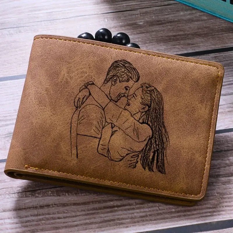 Personalised Photo Wallet with Engraving