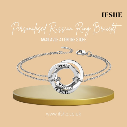 Personalised Russian Ring Bracelet UK Online for Sale