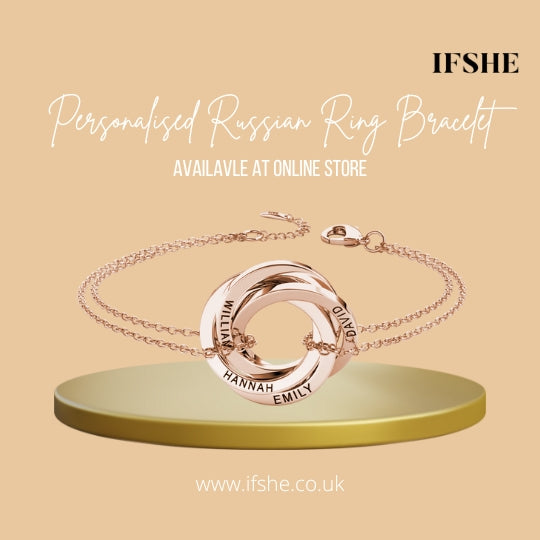 Personalised Russian Ring Bracelet Ifshe UK Online for Sale