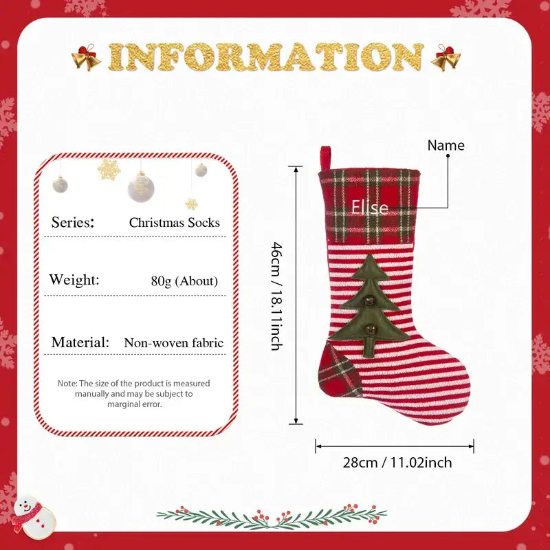 Personalised Xmas Stockings, Christmas Decoration Fireplace