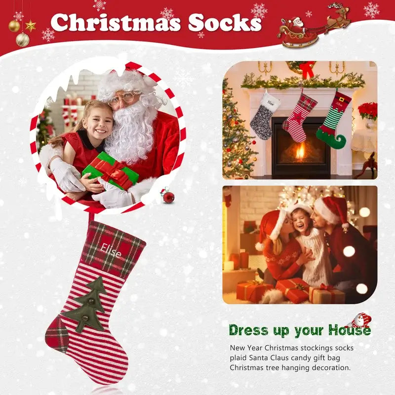 Personalised Xmas Stockings, Christmas Decoration Fireplace