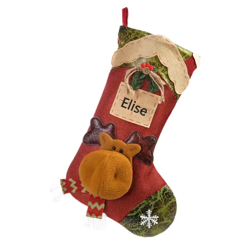 Personalised Xmas Stockings for Family Home Decorations