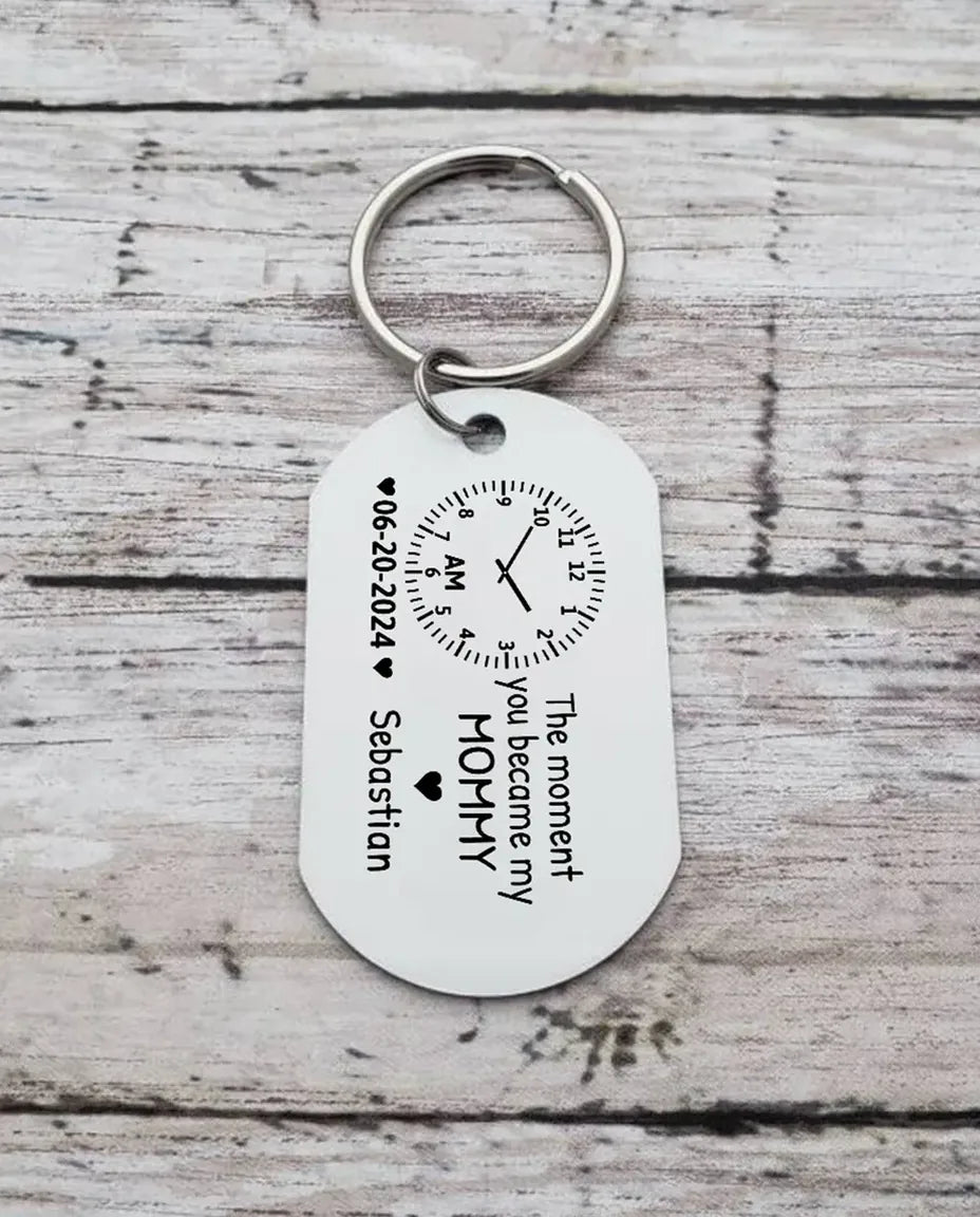 Engraved Mummy version with clock, date and name on the back