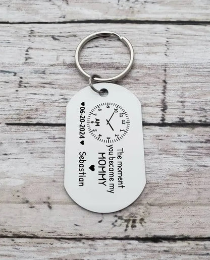 Engraved Mummy version with clock, date and name on the back