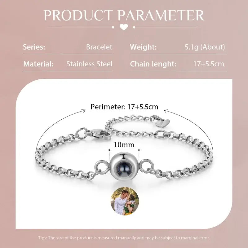 Personalised Photo Projection Bracelet