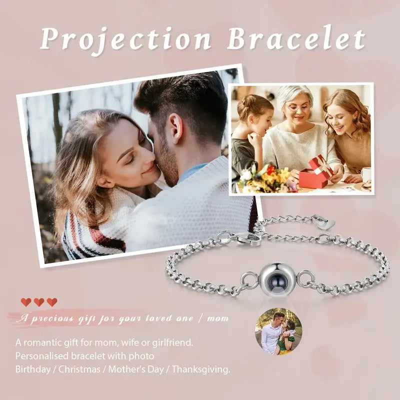 Personalised Photo Projection Bracelet