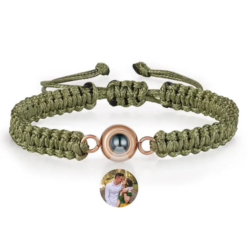 Photo Projection Braided Bracelet