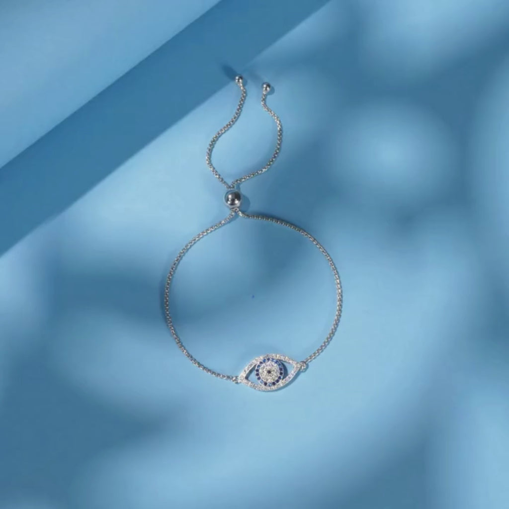 Evil Eye Bracelet Sterling Silver - Evil Eye Jewellery for Her