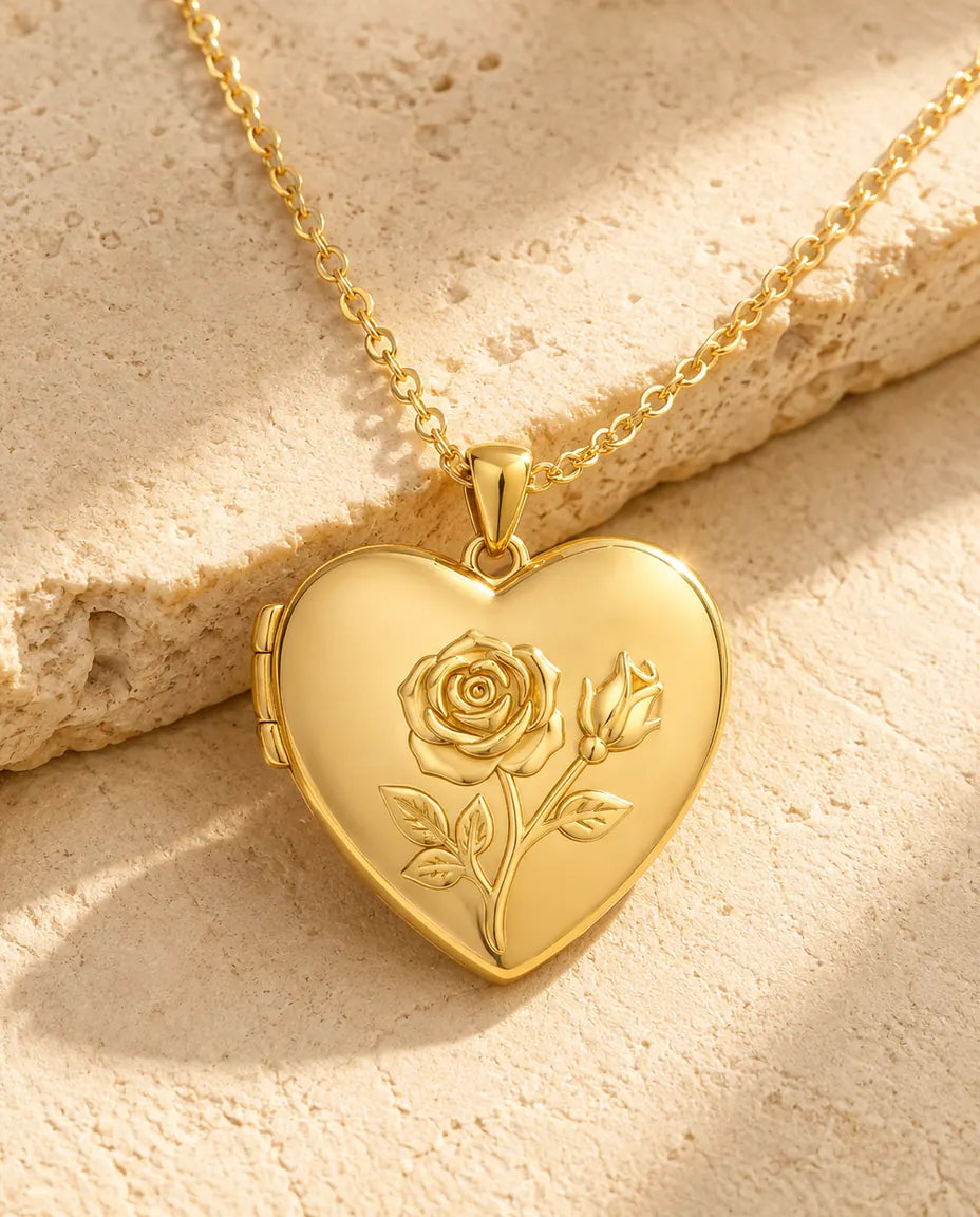 Personalised Photo Locket Necklace That Holds 2 Pictures