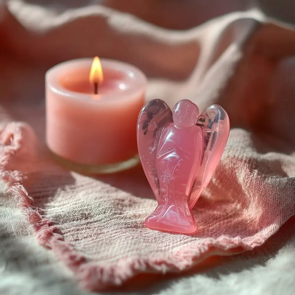 Rose Quartz Angel of Love - Heart Light
