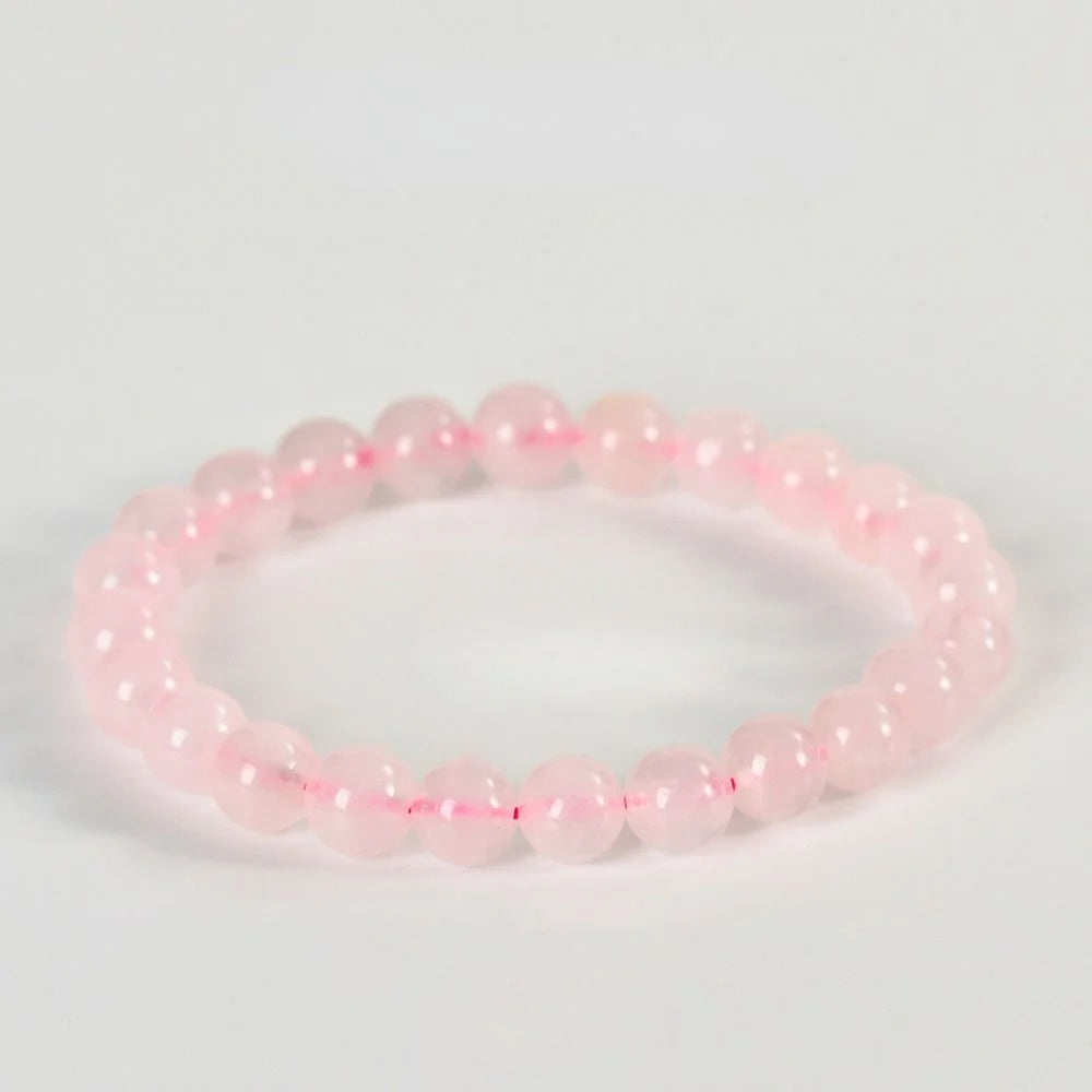 Rose Quartz Healing Crystal Bracelet 8mm