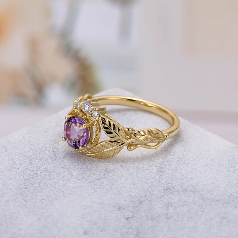 Antique Vintage Amethyst And Diamond Ring. | Stylish rings, Gold rings  fashion, Amethyst jewelry