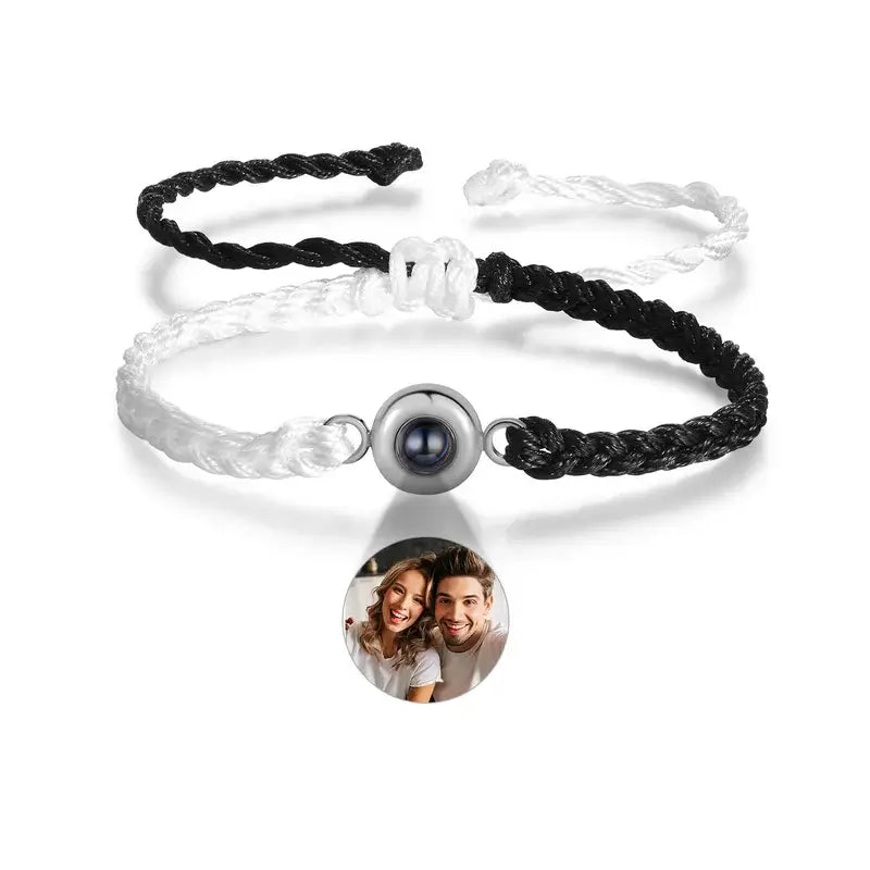 Round Photo Bracelet | Round Picture Bracelet | Round Projection Bracelet | Bracelet with Picture Inside