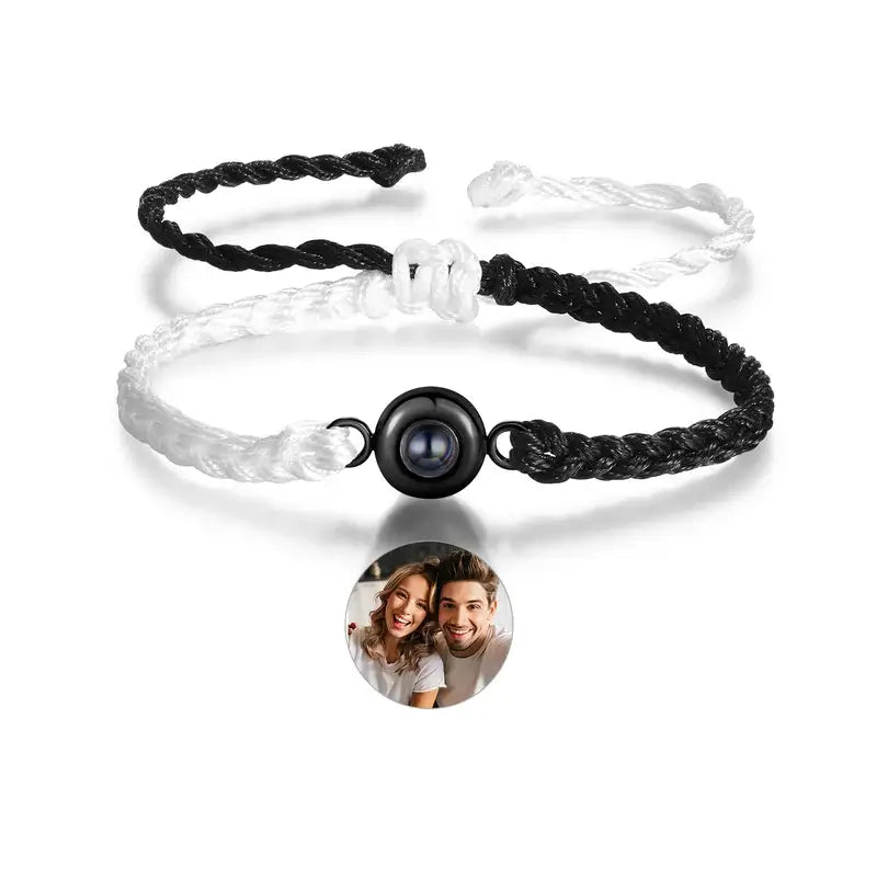 Round Photo Bracelet | Round Picture Bracelet | Round Projection Bracelet | Bracelet with Picture Inside