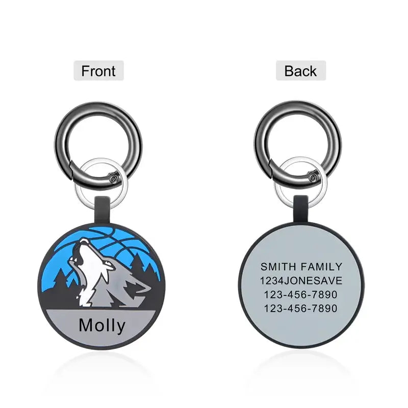 Six Style Silica Gel Personalised Dog Tag