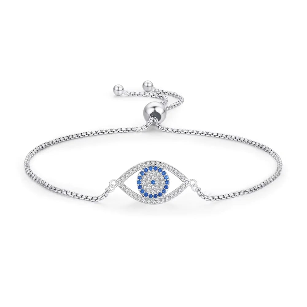 Evil Eye Bracelet Sterling Silver - Evil Eye Jewellery for Her