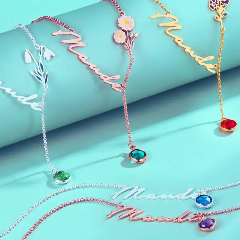 Name necklace and earring 2025 set