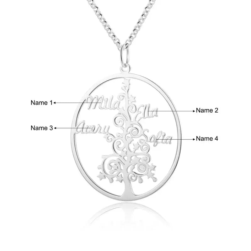 Tree of Life Necklace | Family Tree Necklace | Family Name Necklace