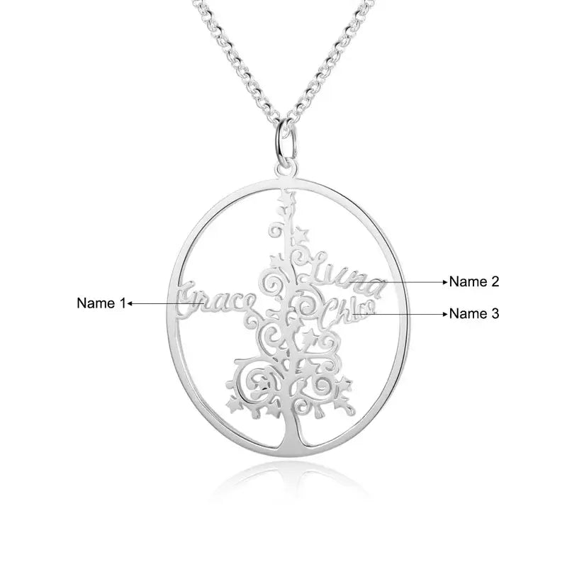 Tree of Life Necklace | Family Tree Necklace | Family Name Necklace