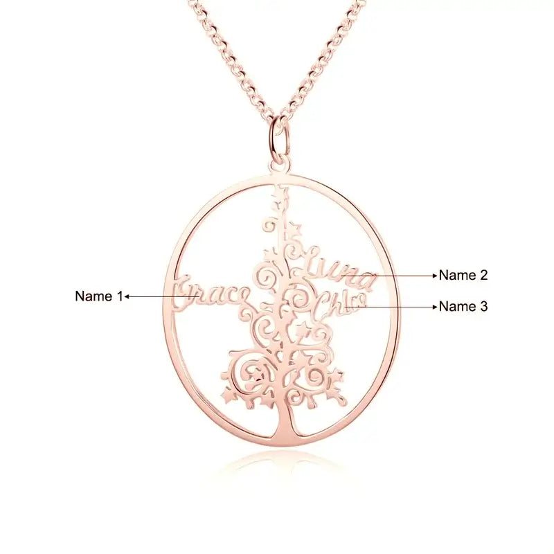 Tree of Life Necklace | Family Tree Necklace | Family Name Necklace