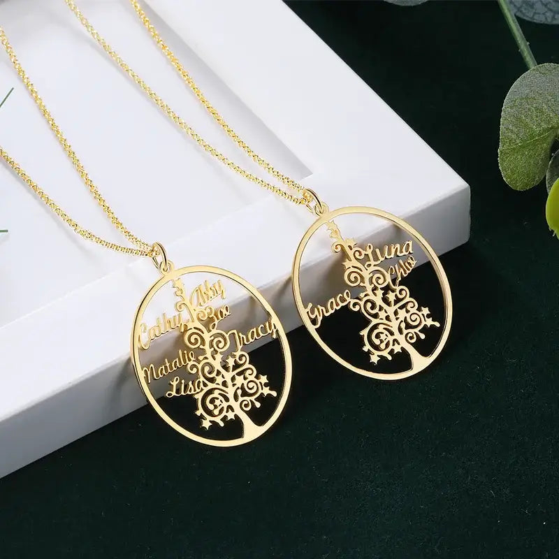 Tree of Life Necklace | Family Tree Necklace | Family Name Necklace