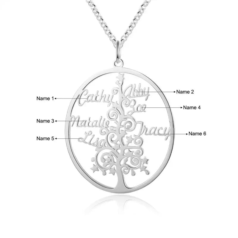 Tree of Life Necklace | Family Tree Necklace | Family Name Necklace