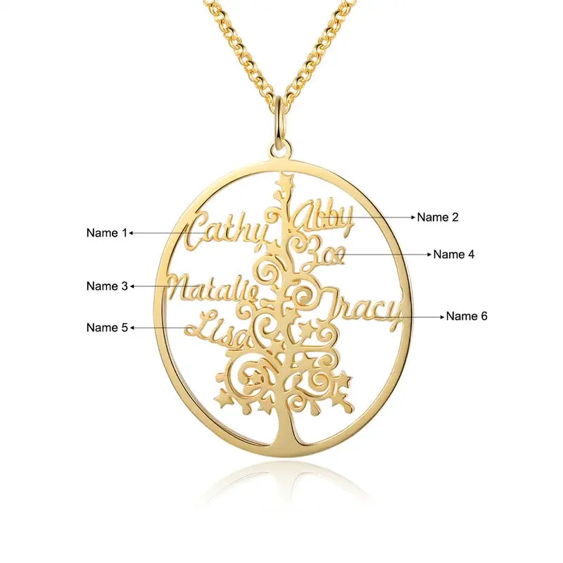 Tree of Life Necklace | Family Tree Necklace | Family Name Necklace