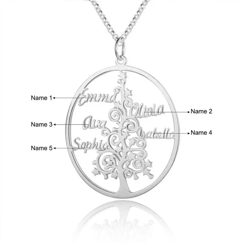 Tree of Life Necklace | Family Tree Necklace | Family Name Necklace