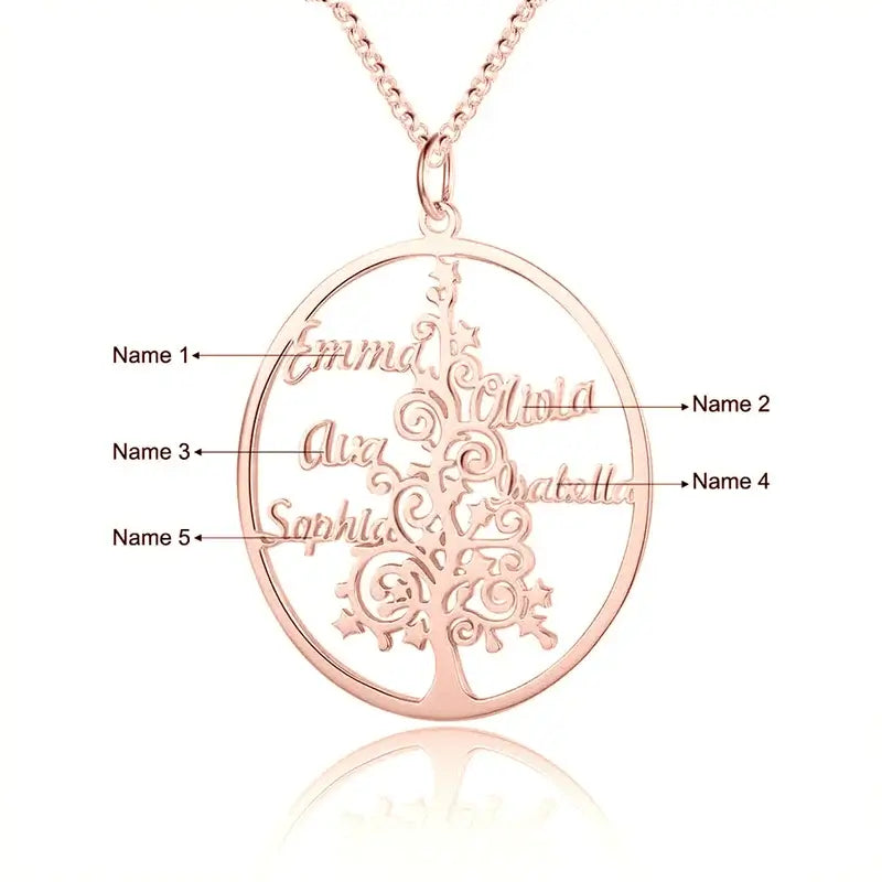 Tree of Life Necklace | Family Tree Necklace | Family Name Necklace