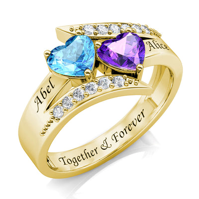 Personalised Birthstone Rings
