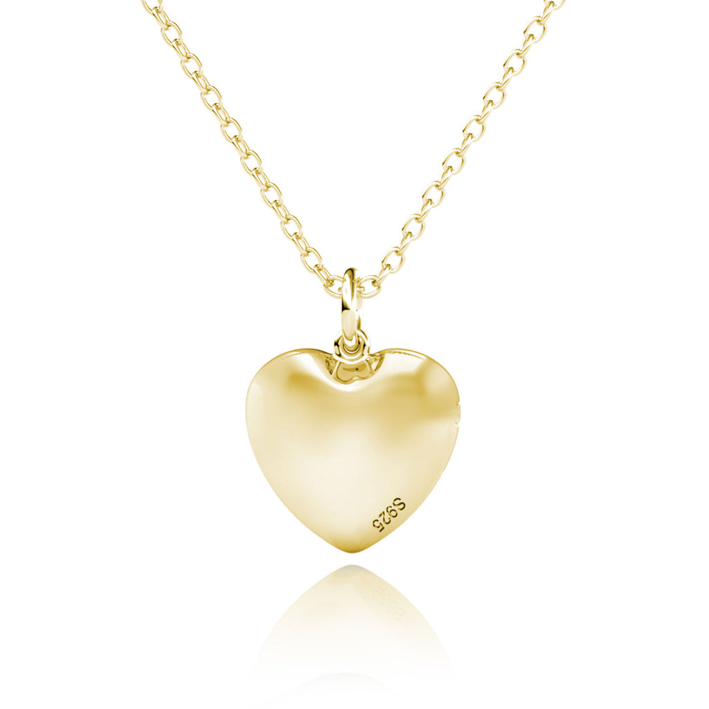 Personalised Photo Heart Locket Necklace with Picture Inside Gold