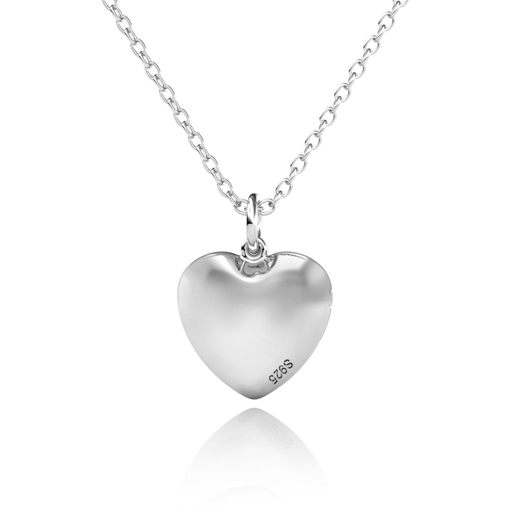 Personalised Photo Heart Locket Necklace with Picture Inside Sterling Silver