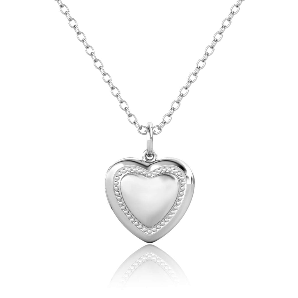 Personalised Photo Heart Locket Necklace with Picture Inside Sterling Silver