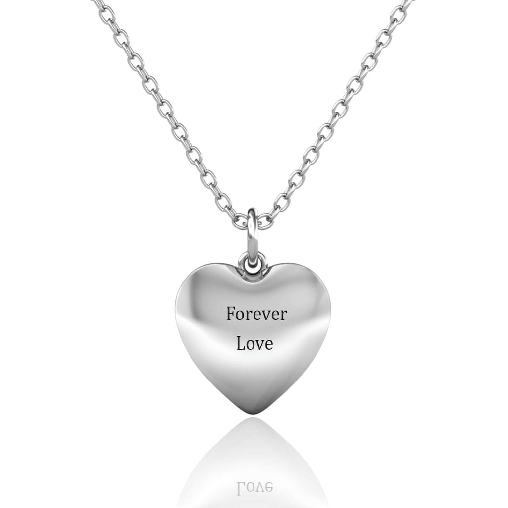 Personalised Photo Heart Locket Necklace with Picture Inside Sterling Silver